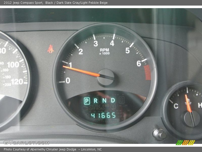 Black / Dark Slate Gray/Light Pebble Beige 2012 Jeep Compass Sport