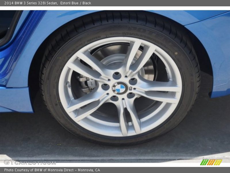 Estoril Blue / Black 2014 BMW 3 Series 328i Sedan