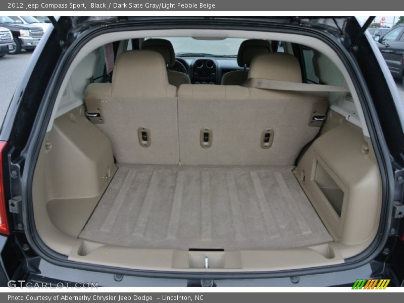 Black / Dark Slate Gray/Light Pebble Beige 2012 Jeep Compass Sport