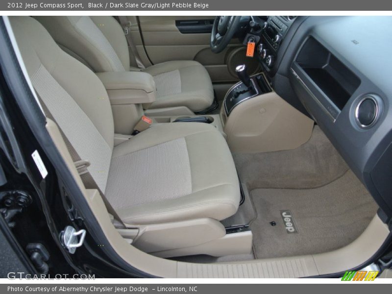 Black / Dark Slate Gray/Light Pebble Beige 2012 Jeep Compass Sport