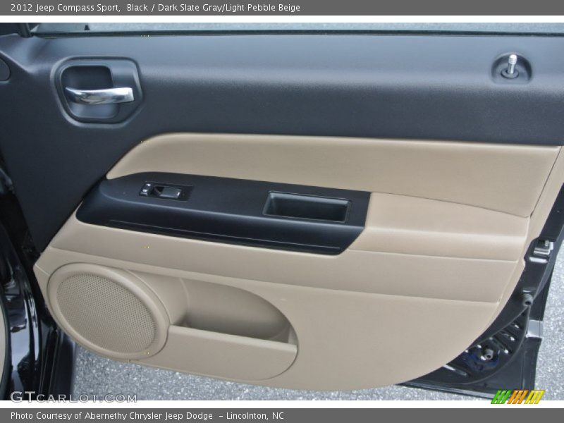 Black / Dark Slate Gray/Light Pebble Beige 2012 Jeep Compass Sport