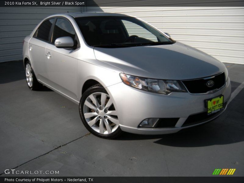 Bright Silver / Black Sport 2010 Kia Forte SX