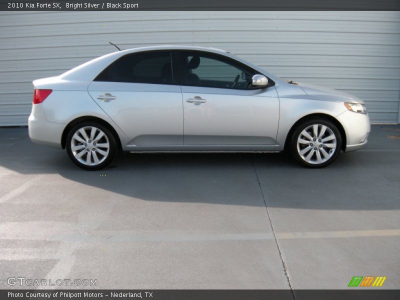 Bright Silver / Black Sport 2010 Kia Forte SX