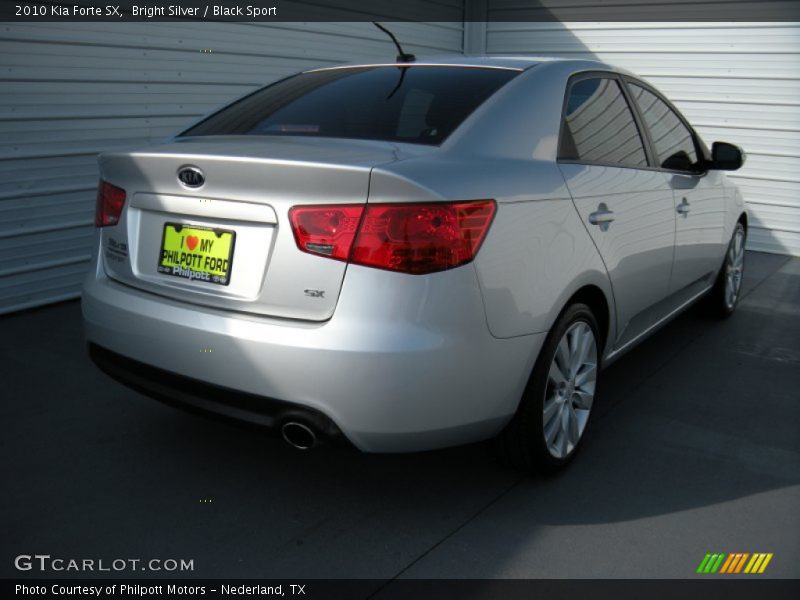 Bright Silver / Black Sport 2010 Kia Forte SX