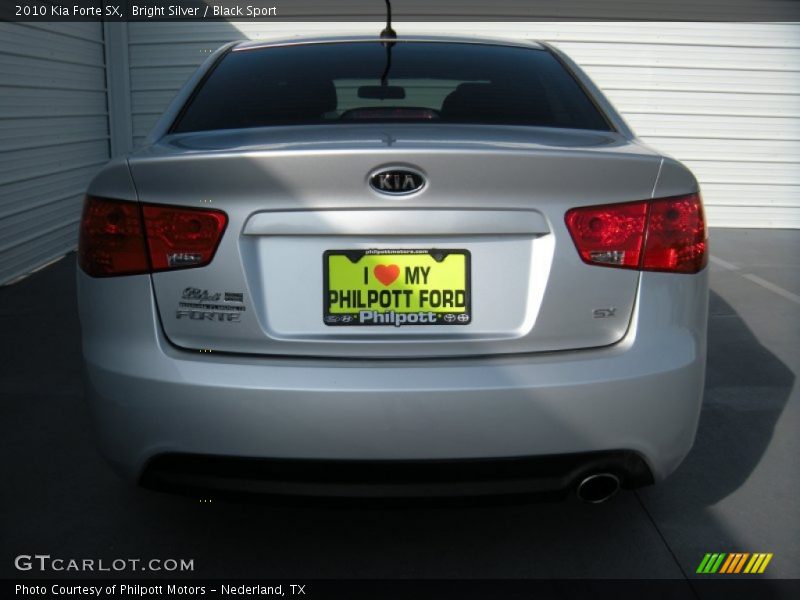 Bright Silver / Black Sport 2010 Kia Forte SX