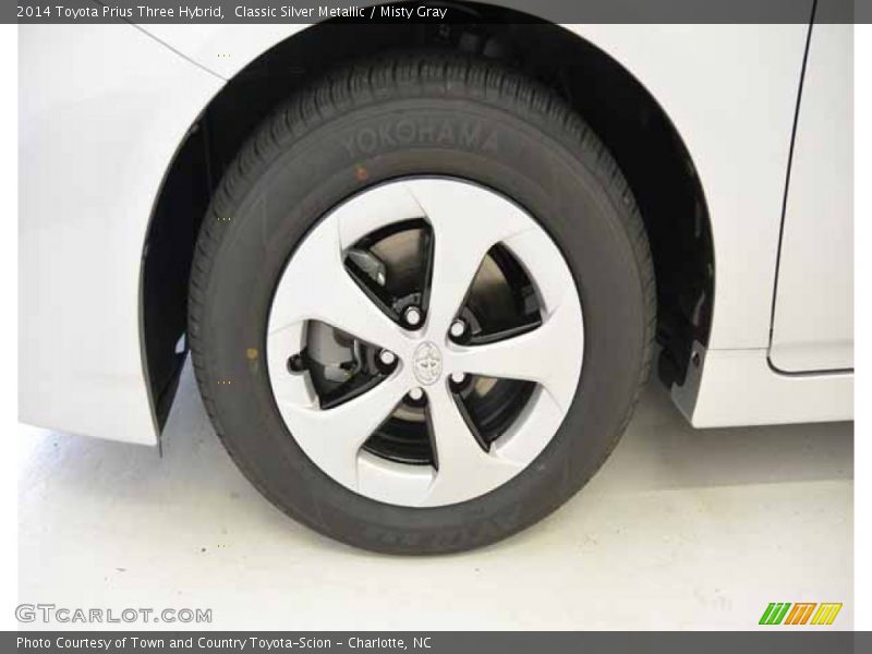Classic Silver Metallic / Misty Gray 2014 Toyota Prius Three Hybrid