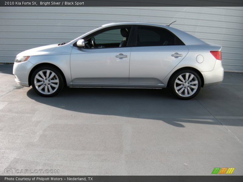 Bright Silver / Black Sport 2010 Kia Forte SX