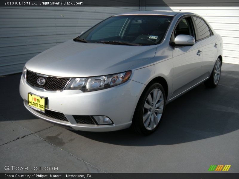 Bright Silver / Black Sport 2010 Kia Forte SX