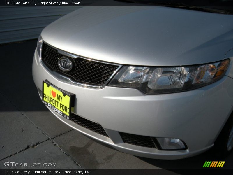 Bright Silver / Black Sport 2010 Kia Forte SX