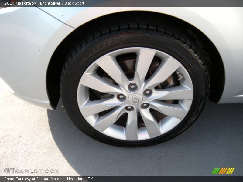 Bright Silver / Black Sport 2010 Kia Forte SX