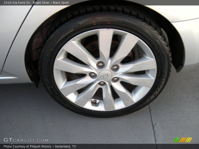 Bright Silver / Black Sport 2010 Kia Forte SX