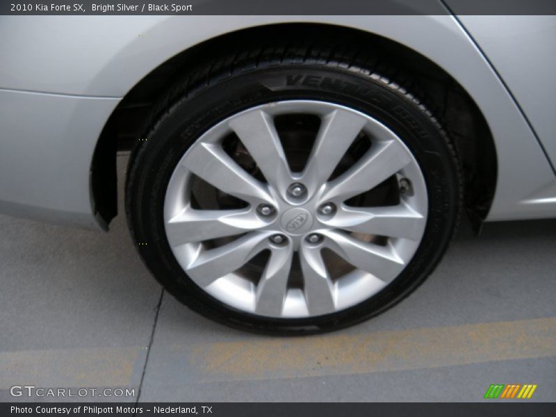 Bright Silver / Black Sport 2010 Kia Forte SX