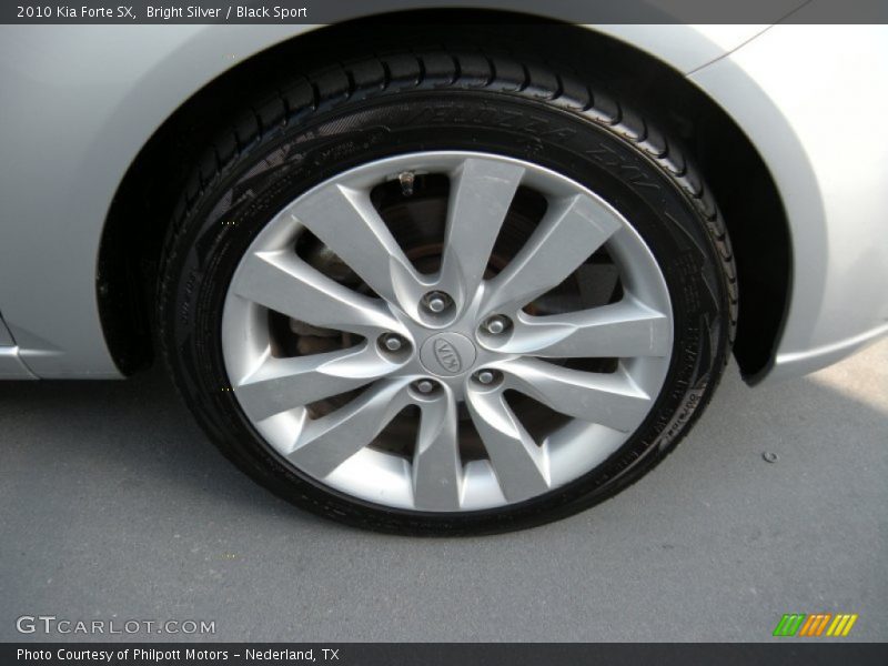 Bright Silver / Black Sport 2010 Kia Forte SX