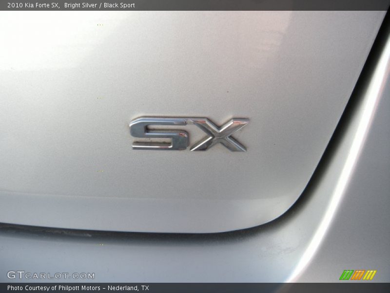 Bright Silver / Black Sport 2010 Kia Forte SX