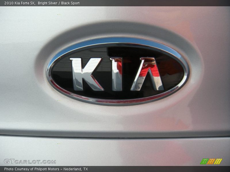 Bright Silver / Black Sport 2010 Kia Forte SX