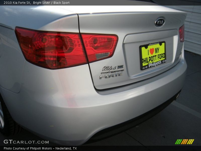 Bright Silver / Black Sport 2010 Kia Forte SX