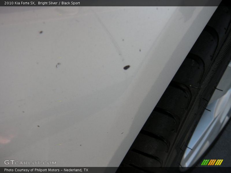 Bright Silver / Black Sport 2010 Kia Forte SX