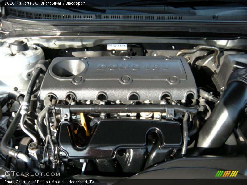 Bright Silver / Black Sport 2010 Kia Forte SX