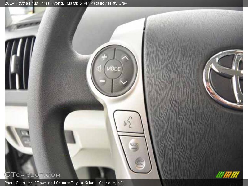 Classic Silver Metallic / Misty Gray 2014 Toyota Prius Three Hybrid