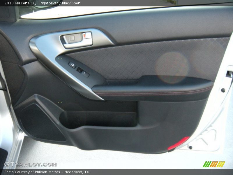Bright Silver / Black Sport 2010 Kia Forte SX