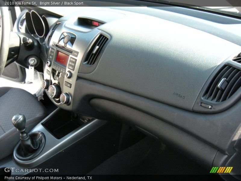 Bright Silver / Black Sport 2010 Kia Forte SX