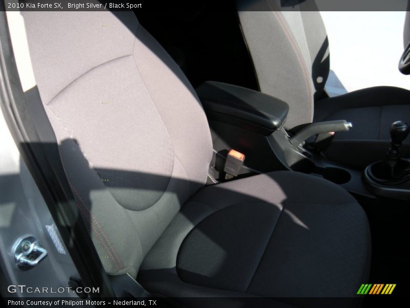 Bright Silver / Black Sport 2010 Kia Forte SX