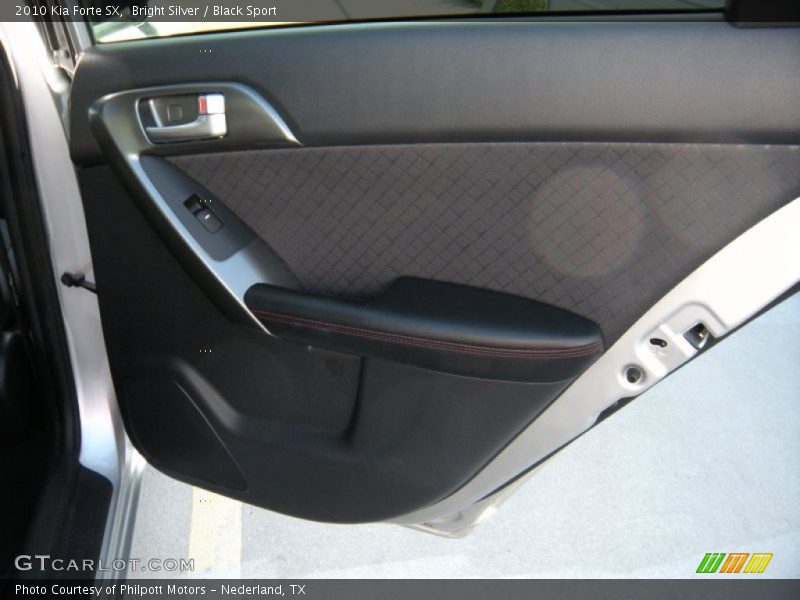 Bright Silver / Black Sport 2010 Kia Forte SX
