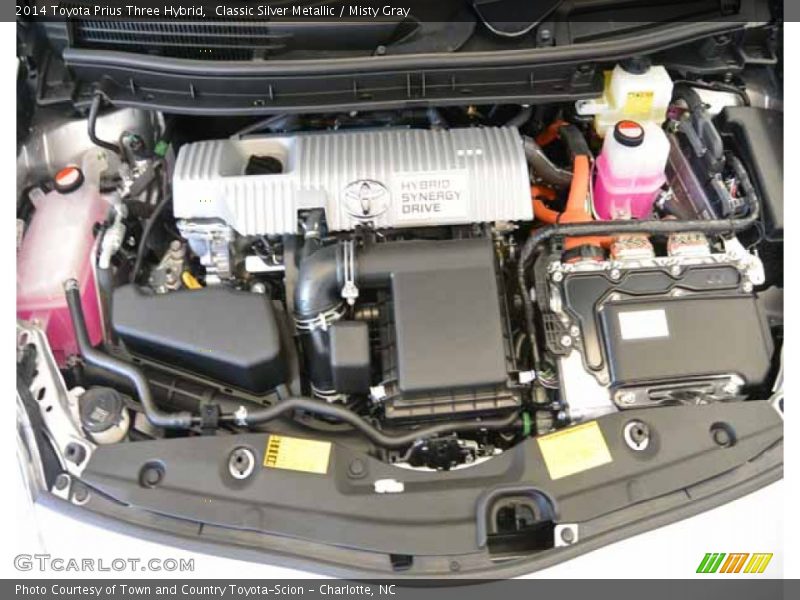 Classic Silver Metallic / Misty Gray 2014 Toyota Prius Three Hybrid