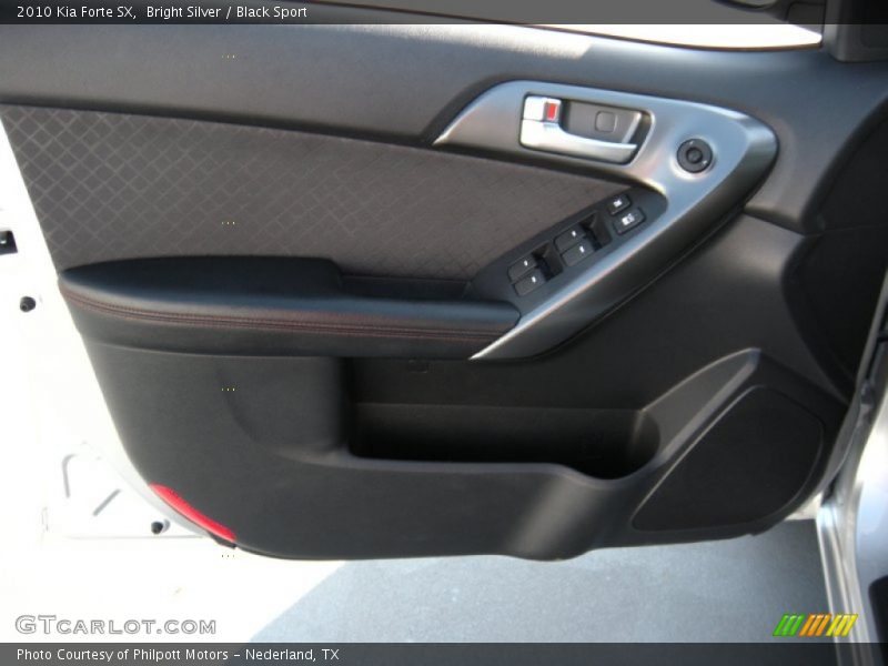 Bright Silver / Black Sport 2010 Kia Forte SX