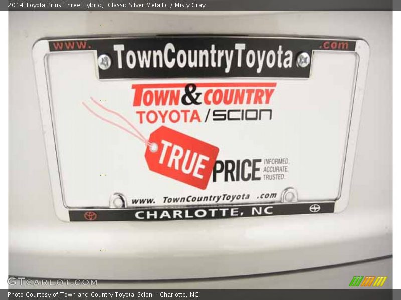 Classic Silver Metallic / Misty Gray 2014 Toyota Prius Three Hybrid
