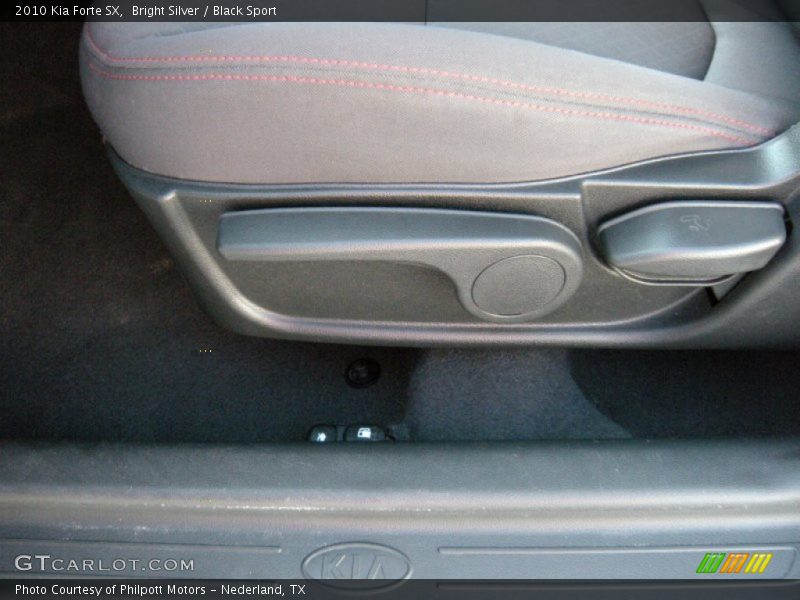 Bright Silver / Black Sport 2010 Kia Forte SX
