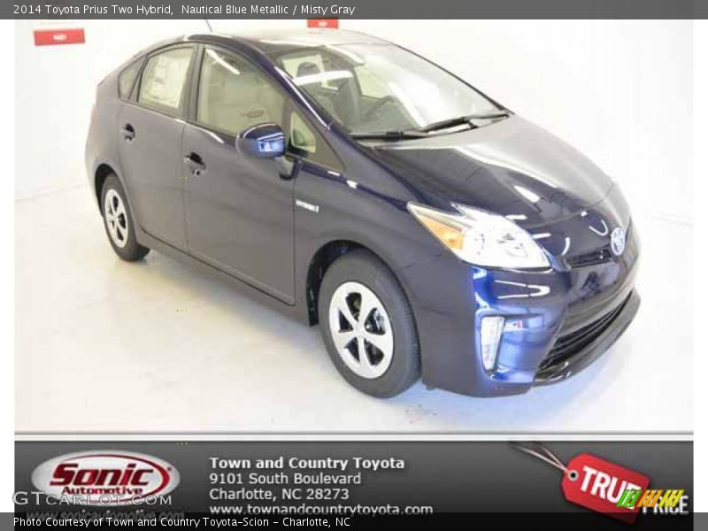Nautical Blue Metallic / Misty Gray 2014 Toyota Prius Two Hybrid
