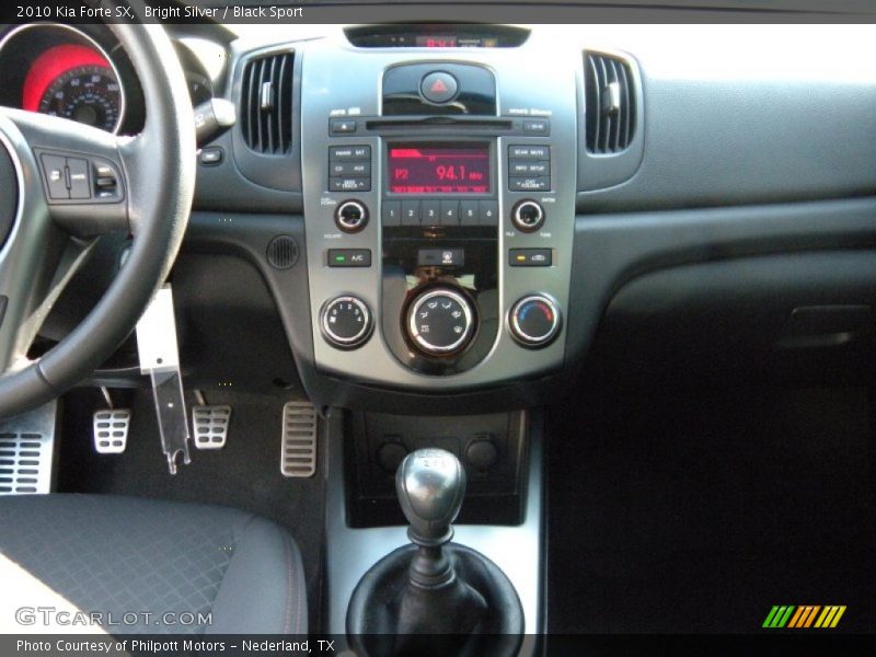 Bright Silver / Black Sport 2010 Kia Forte SX
