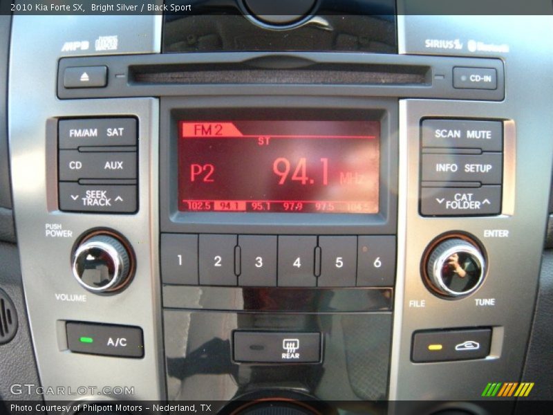 Bright Silver / Black Sport 2010 Kia Forte SX
