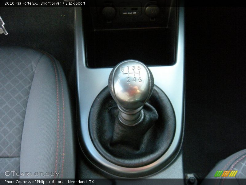 Bright Silver / Black Sport 2010 Kia Forte SX