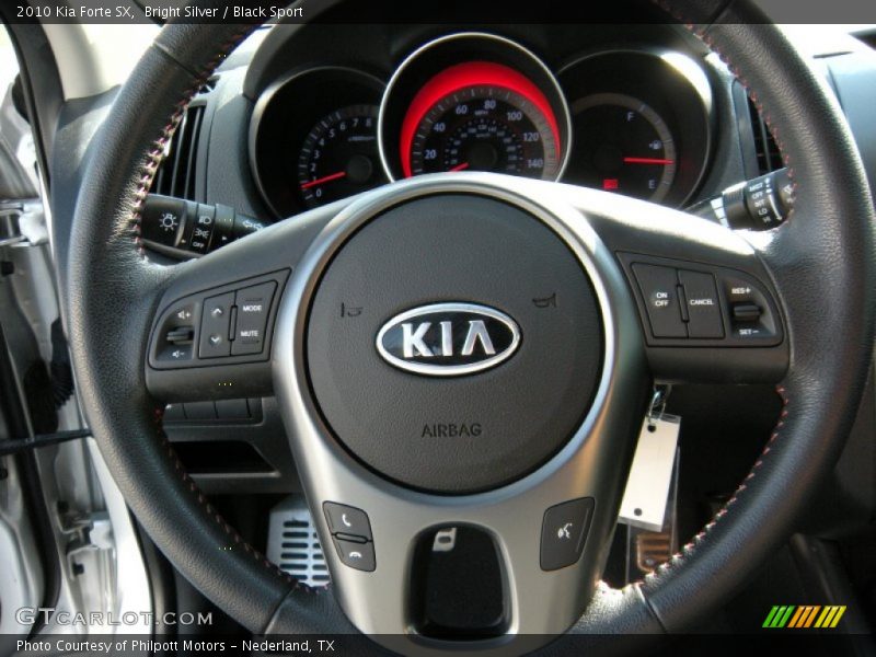 Bright Silver / Black Sport 2010 Kia Forte SX