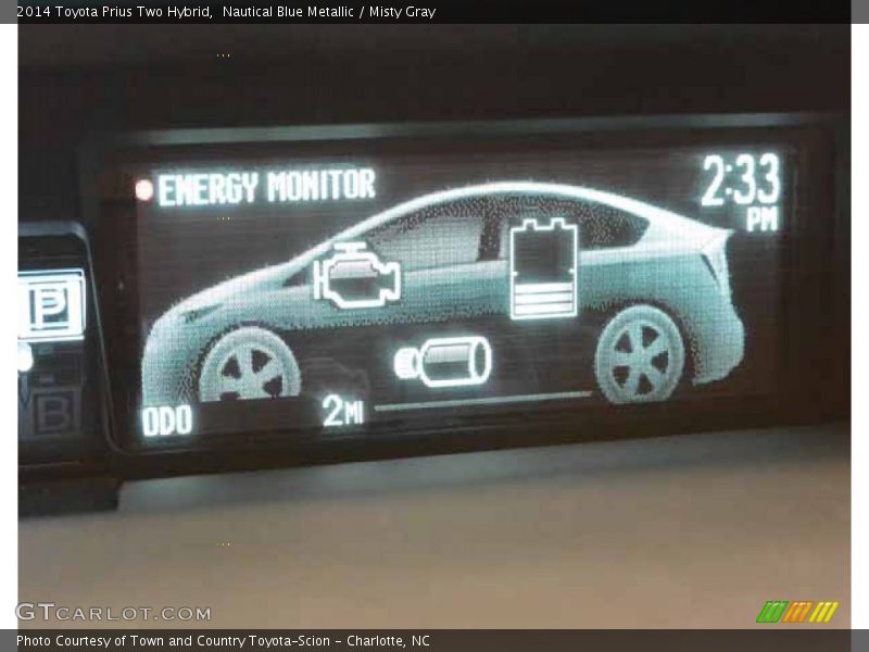Nautical Blue Metallic / Misty Gray 2014 Toyota Prius Two Hybrid