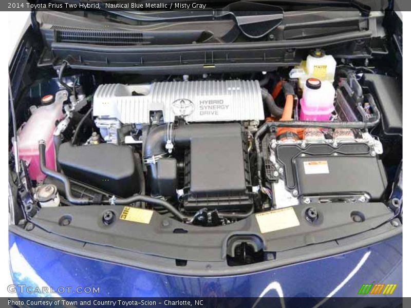 Nautical Blue Metallic / Misty Gray 2014 Toyota Prius Two Hybrid