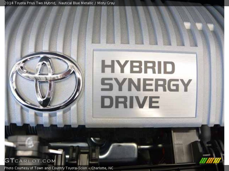 Nautical Blue Metallic / Misty Gray 2014 Toyota Prius Two Hybrid