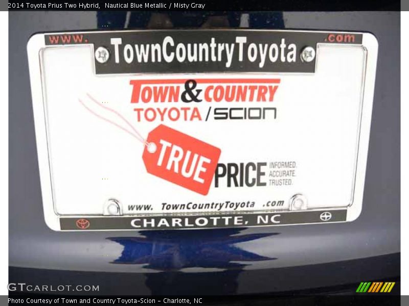 Nautical Blue Metallic / Misty Gray 2014 Toyota Prius Two Hybrid