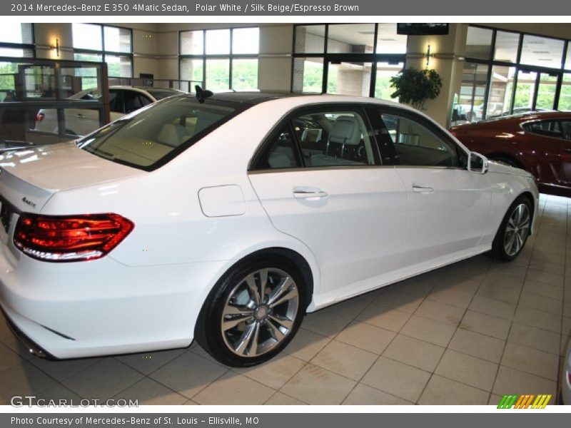 Polar White / Silk Beige/Espresso Brown 2014 Mercedes-Benz E 350 4Matic Sedan