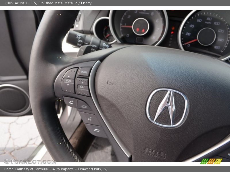 Polished Metal Metallic / Ebony 2009 Acura TL 3.5
