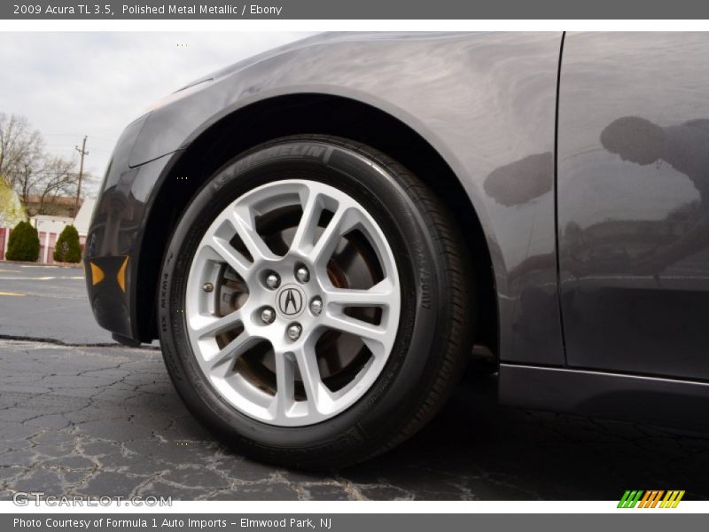 Polished Metal Metallic / Ebony 2009 Acura TL 3.5