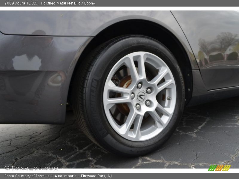Polished Metal Metallic / Ebony 2009 Acura TL 3.5