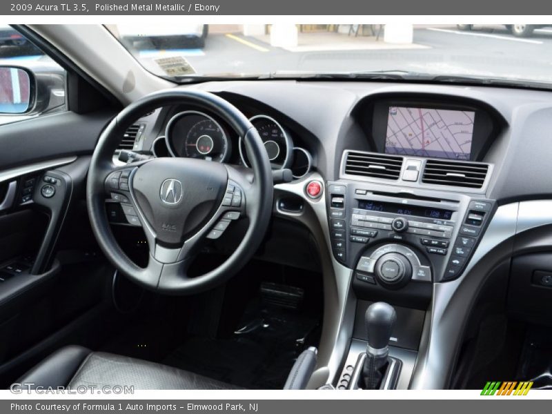 Polished Metal Metallic / Ebony 2009 Acura TL 3.5