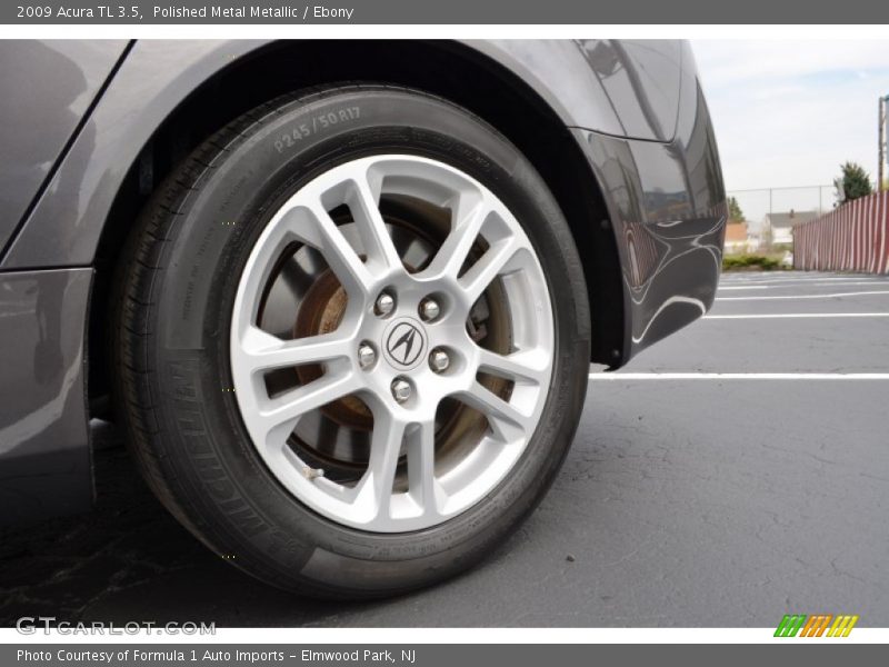 Polished Metal Metallic / Ebony 2009 Acura TL 3.5