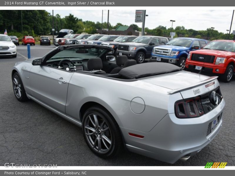 Ingot Silver / Charcoal Black 2014 Ford Mustang GT Convertible