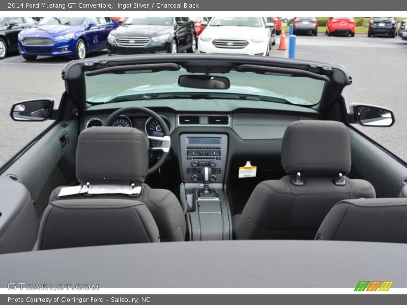 Ingot Silver / Charcoal Black 2014 Ford Mustang GT Convertible