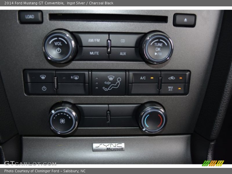 Ingot Silver / Charcoal Black 2014 Ford Mustang GT Convertible