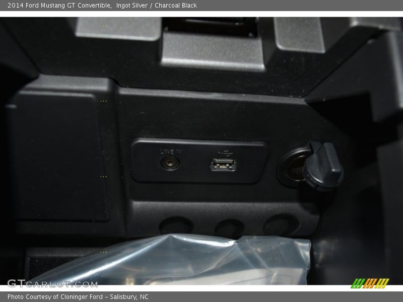 Ingot Silver / Charcoal Black 2014 Ford Mustang GT Convertible